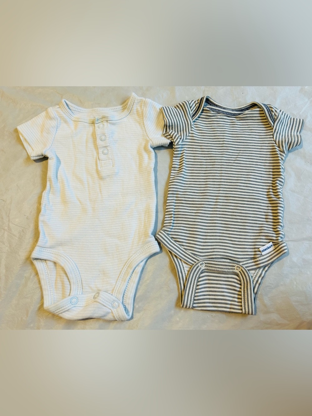 Short-Sleeve Baby Onesies - 2-Pack